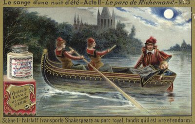 Scène uit Een Midzomernachtsdroom, een opera van Ambroise Thomas door European School